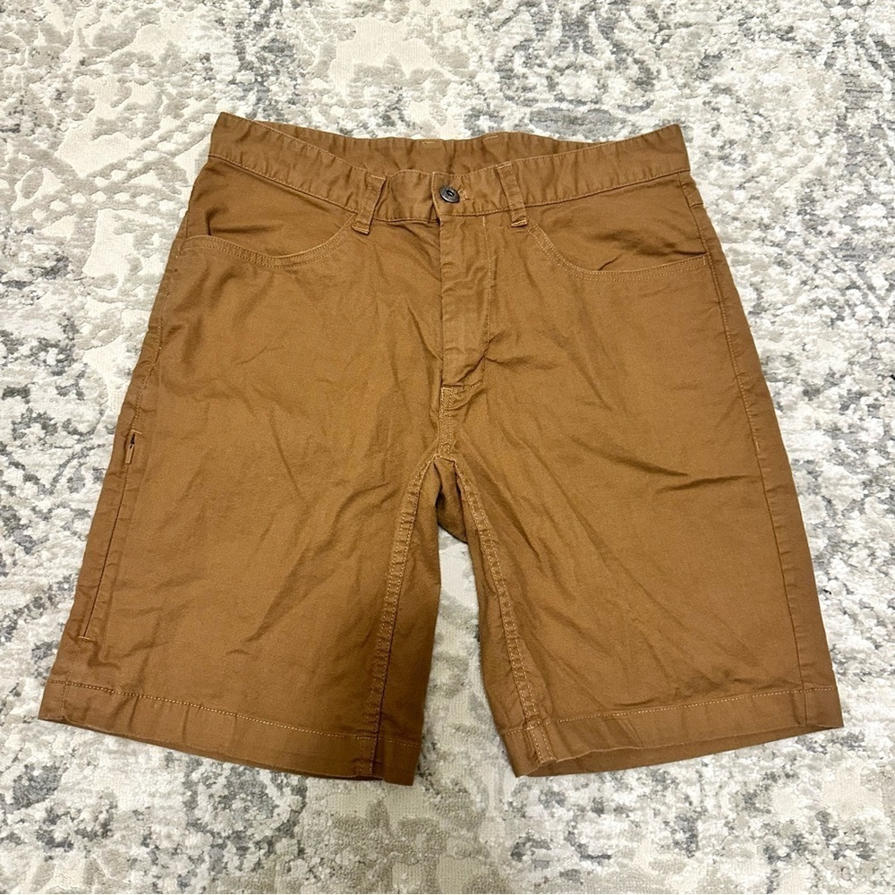 The North Face Brown Cotton Stretchy Outdoor Shorts Casual Hiking Size 32 Men’s